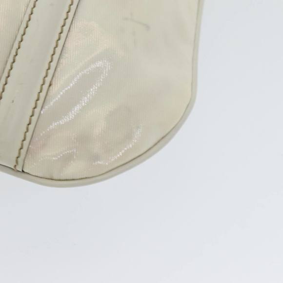 GUCCI Web Sherry Line Shoulder Bag Coated Canvas White Red 162740 Auth ep4886 - Picture 14 of 16